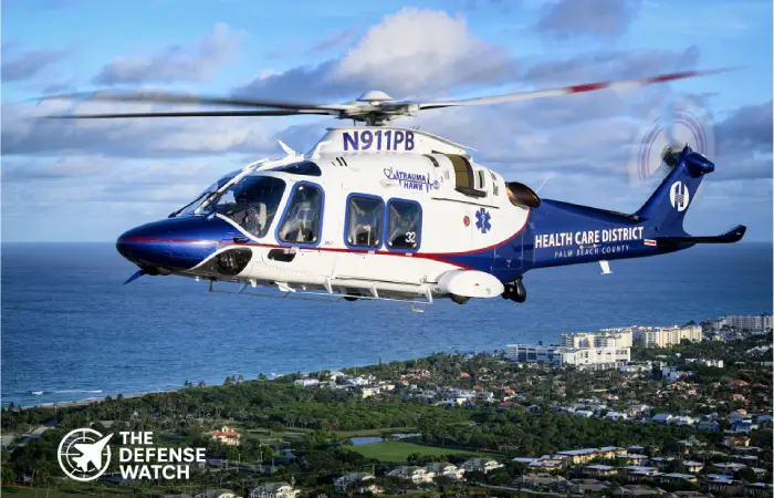 Leonardo AW169 helicopter