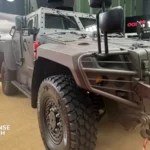 First Romanian-built Cobra II armored vehicle displayed by Otokar as local production begins at the Mediaș manufacturing facility.