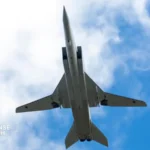 Russian Tu-22M3 strategic bomber aircraft during a training mission prior to its crash in Siberia.