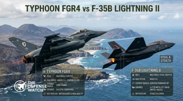Typhoon FGR4 vs F-35B Lightning II: Eurofighter Speed & Agility vs Stealth Fighter Superiority