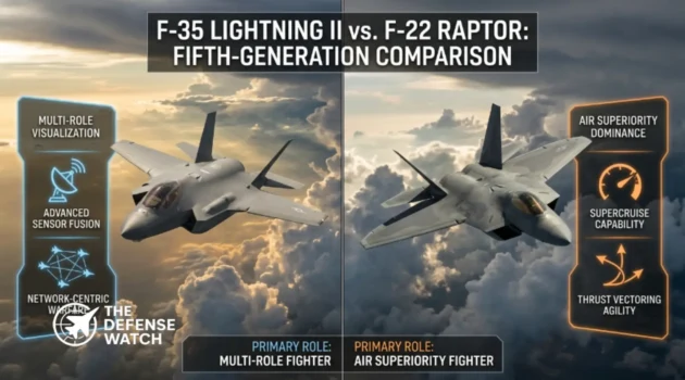 F-35 Lightning II vs F-22 Raptor: Stealth, Speed, Sensors & Combat Comparison