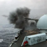 HMS Portland live firing