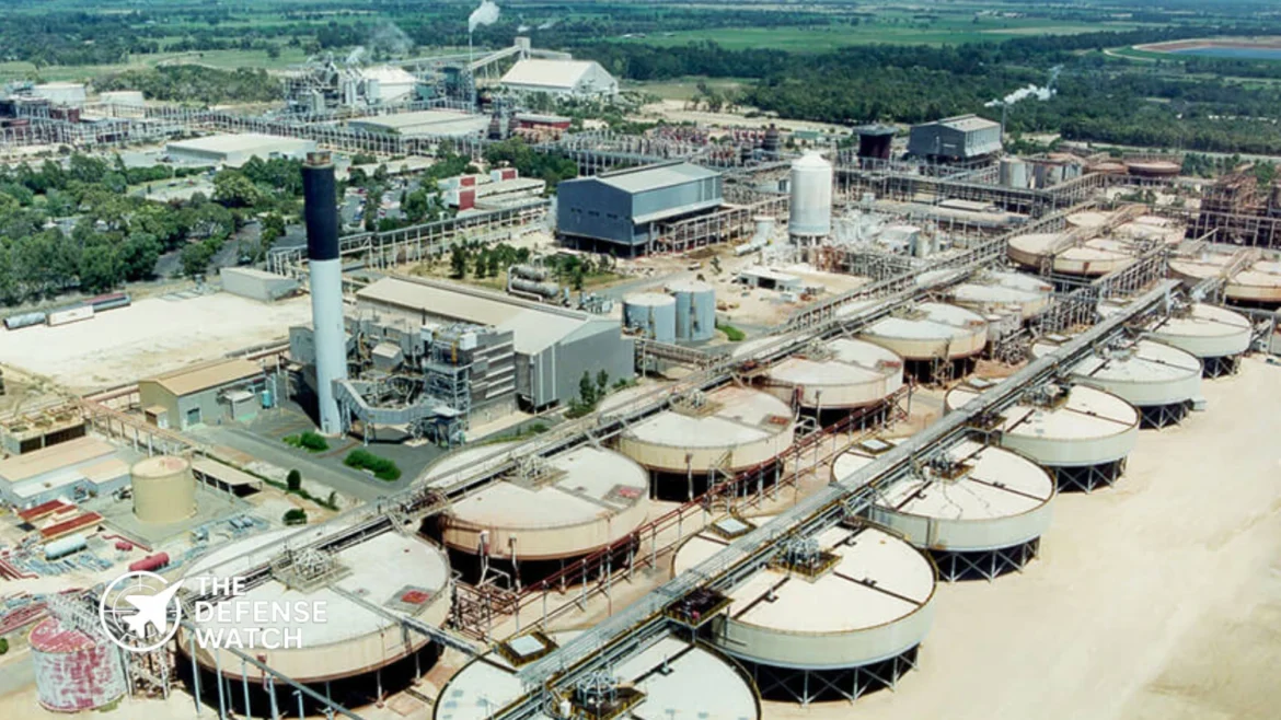 Alcoa’s Wagerup alumina refinery in Western Australia, where a new gallium production facility backed by the United States, Australia and Japan is being constructed.