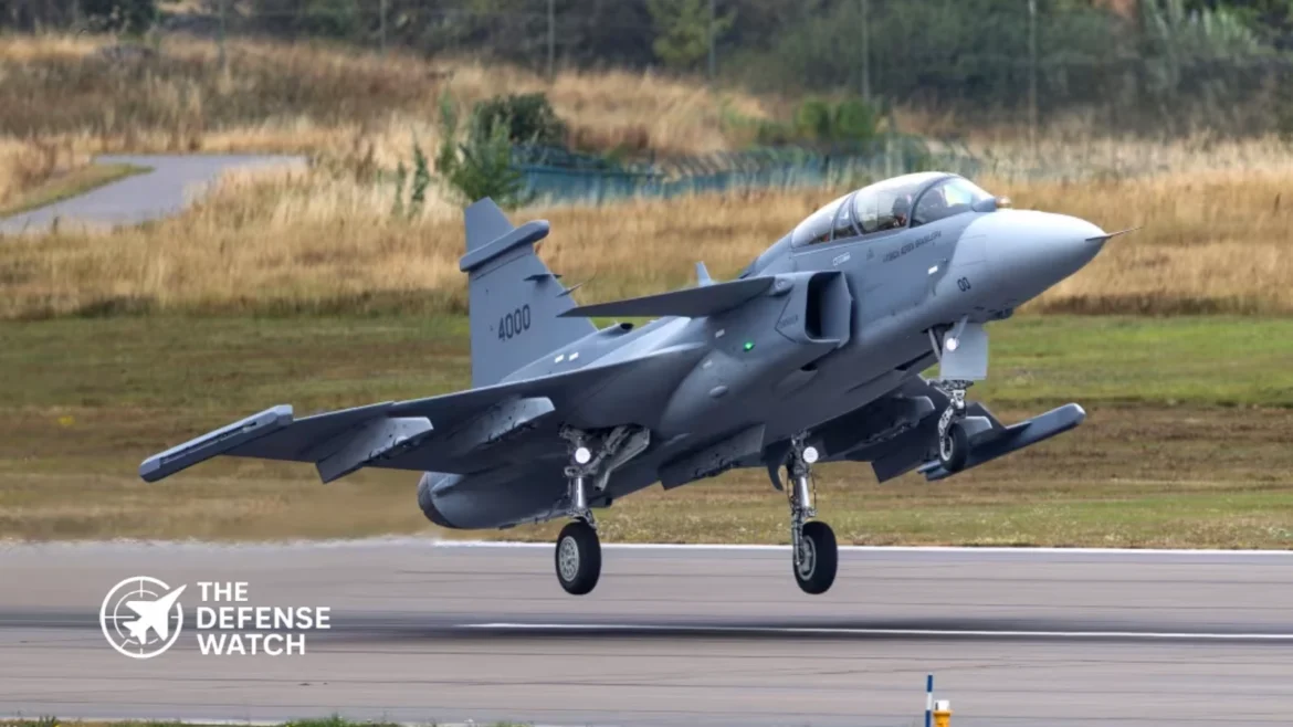 Gripen F first flight