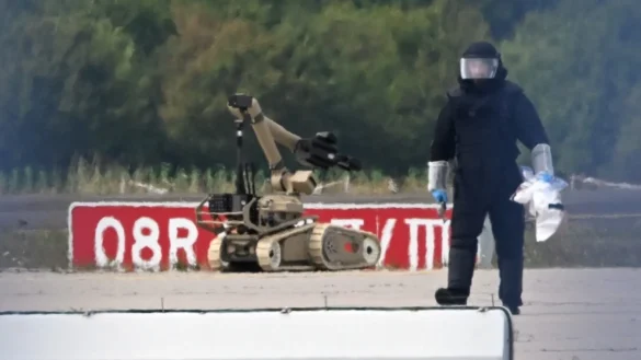 Leipzig Halle Airport drone attack