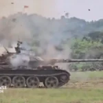 Bangladesh Army Type 59 tank explosion