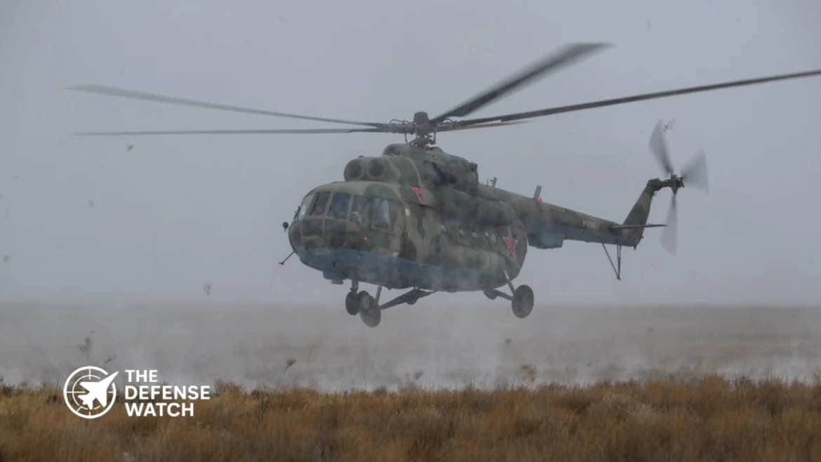 Russian Mi-8 Polish airspace