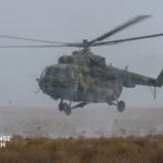 Russian Mi-8 Polish airspace