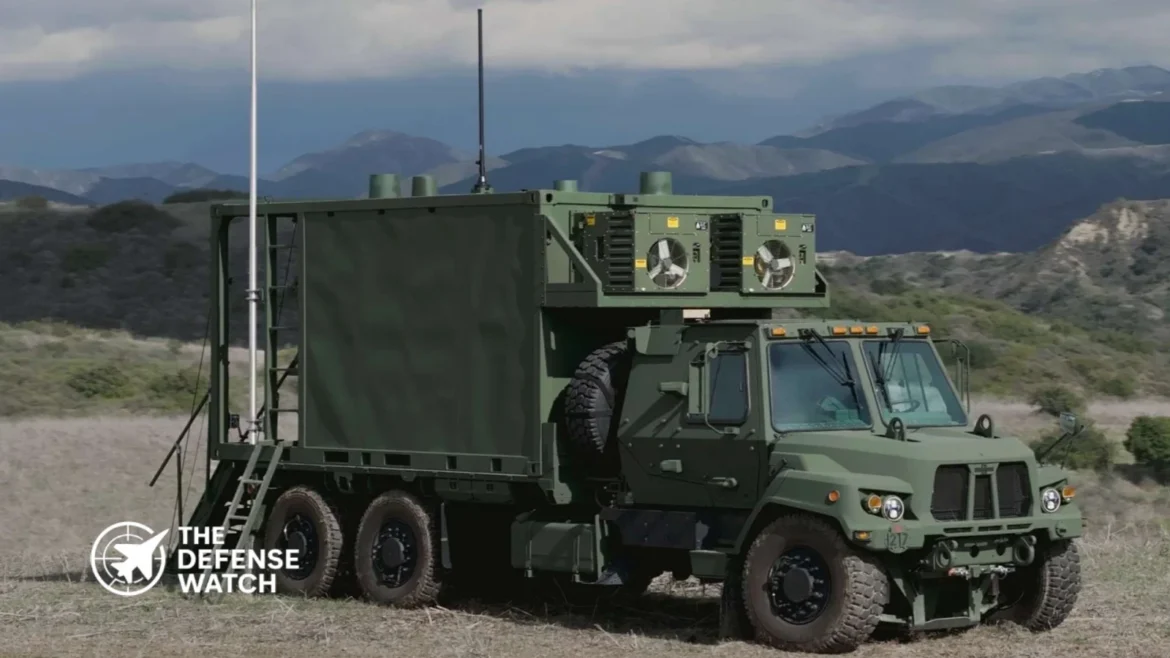 U.S. Army TITAN Advanced intelligence ground station during field testing for multi-domain sensing and long-range targeting.