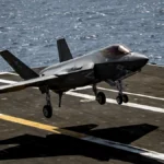 F-35C landing on USS John F. Kennedy