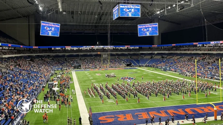 U.S. Air Force service member Alamodome fall